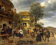 Jan Steen, Peasants before an Inn